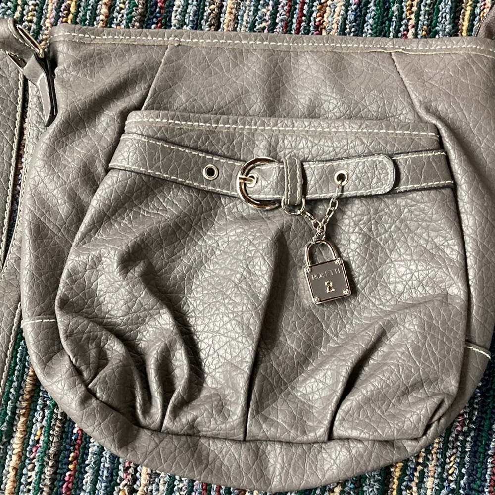 Rosetti crossbody purse bag gray